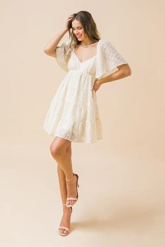 SWEETEST TAKE WOVEN MINI DRESS Cozy Sweater Mini Dress