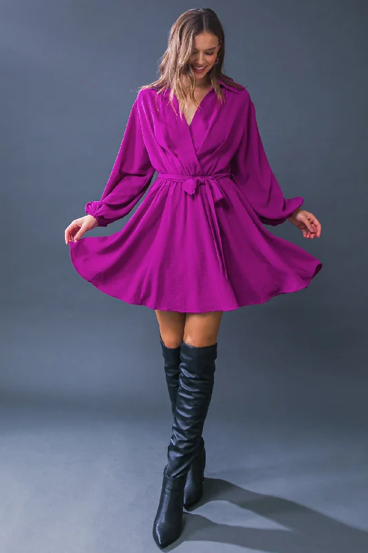 ENDLESS REFINEMENT WOVEN MINI DRESS Comfortable One-Shoulder Mini Dress