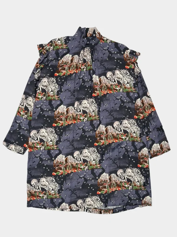 Desert Skull Day Dress Tunics Party sparkling