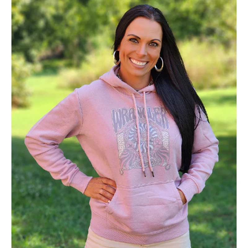 Wrangler Women's Lilac Graphic Hoodie Graphic Hoodie Design Print