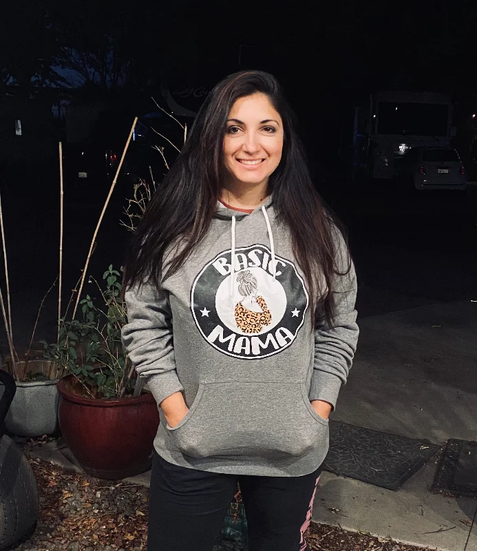Basic Mama Hoodie Hoodie with Lining Warm Insulated