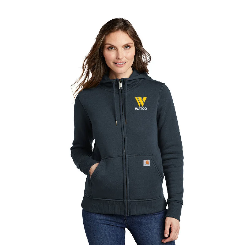 Carhartt® Women’s Clarksburg Full-Zip Hoodie - CT102788 Hoodie with Drawcord Adjustable Secure Carhartt® Women’s Clarksburg Full-Zip Hoodie - CT102788 Hoodie with Drawcord Adjustable Secure