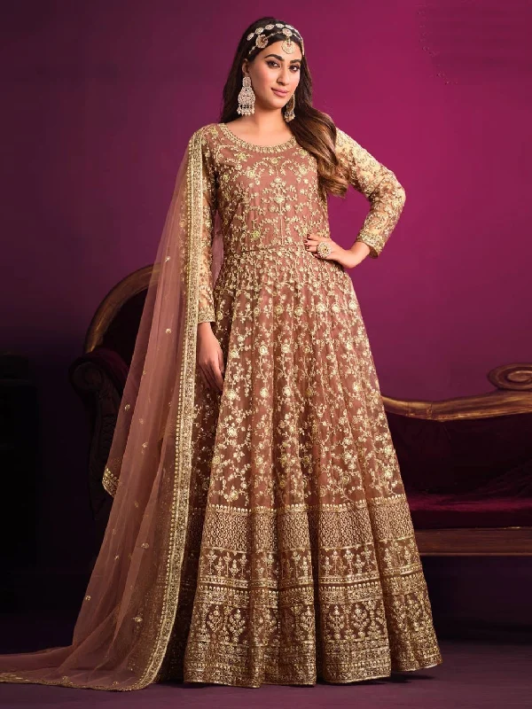 Net - Anarkali Dress Tunics Sophisticated sleek