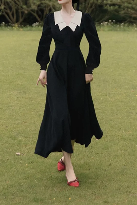 Black dress with long sleeves for women 4863 Tunics Top rated