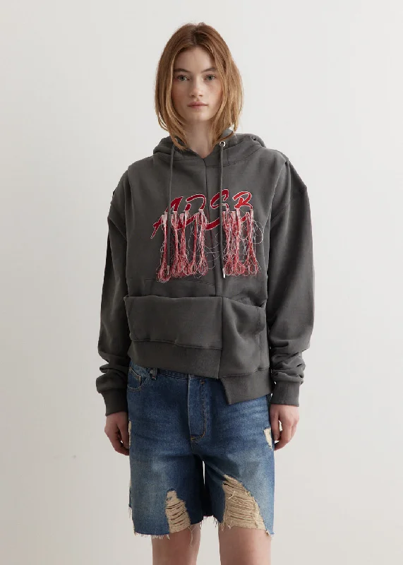 Unisex Rework Adsb Cheerleader Hoodie Hoodie Jacket Zipper Layering