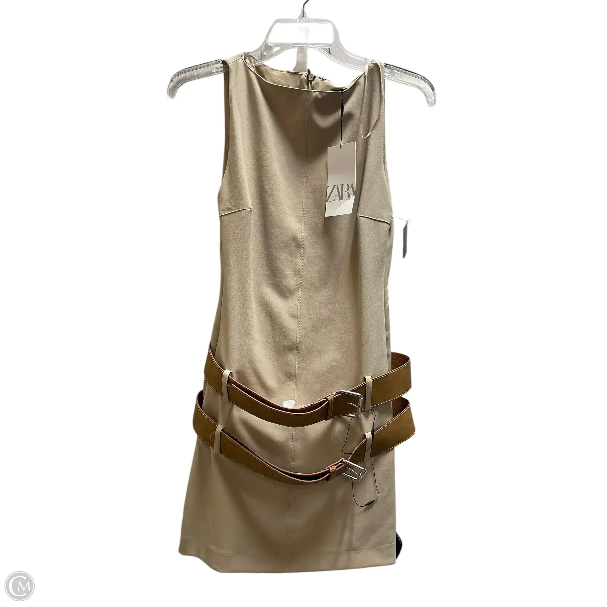 Dress Casual Short By Zara In Tan, Size: S Tunics Velvet soft