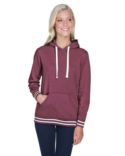 J America Ladies' Relay Hooded Sweatshirt JA8651 Hoodie with Lining Warm Insulated