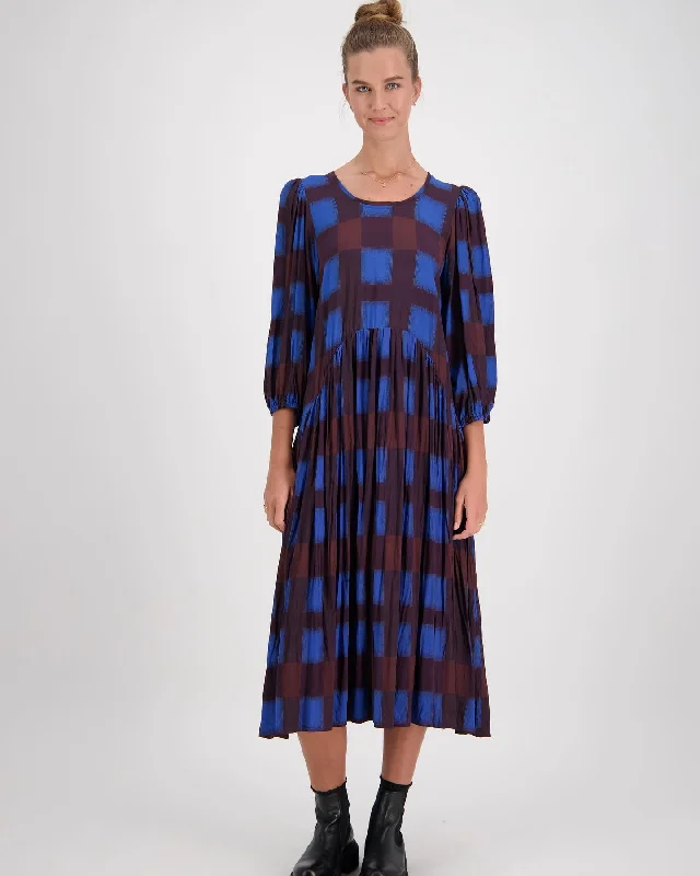 BRIARWOOD (NZ)(BN) "Ashleigh" big check dress! 12 Tunics Corduroy durable