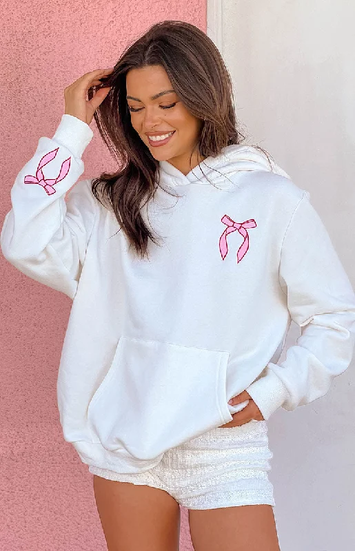 Beginning White Sweetie Hoodie Hoodie Sweatshirt Pullover