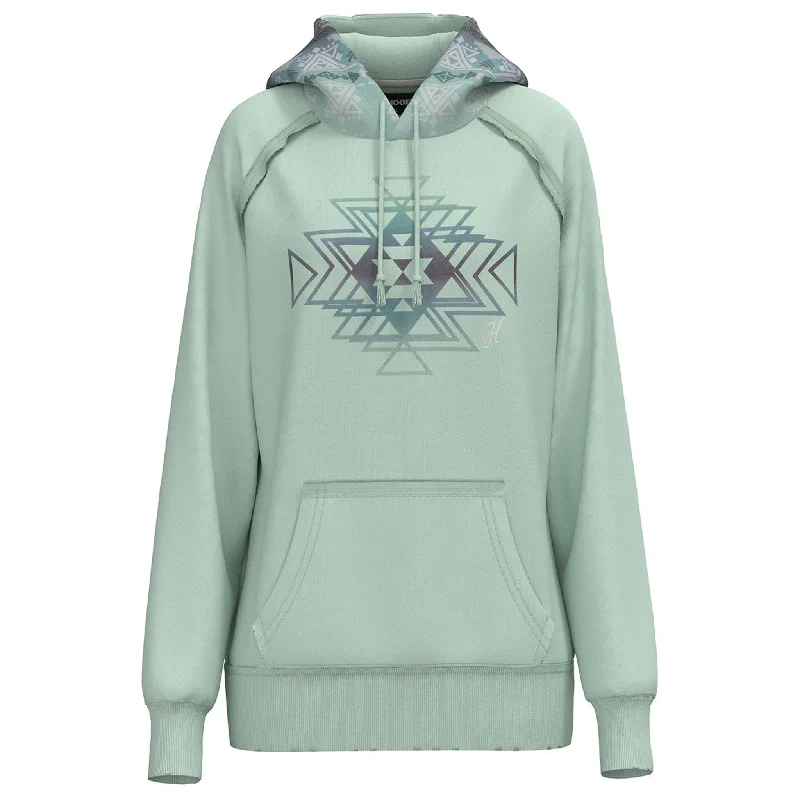 Hooey Women's Chaparral Teal Hoodie Hoodie with Contrast Stitching Detailed Premium