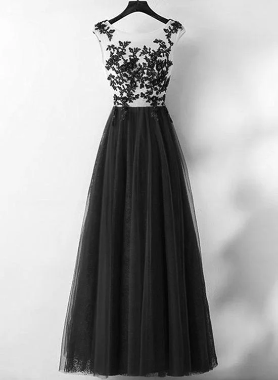 Elegant White and Black Tulle Party Dress, Black Evening Gowns, Black Party Dress Mermaid Tail Wedding Elegant White and Black Tulle Party Dress, Black Evening Gowns, Black Party Dress Mermaid Tail Wedding