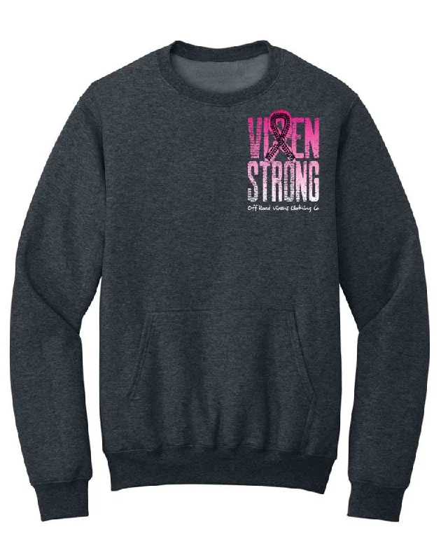 Pink Ribbon Unisex Pocket Crew Sweatshirt Hoodie with Velcro Closure Adjustable Secure Pink Ribbon Unisex Pocket Crew Sweatshirt Hoodie with Velcro Closure Adjustable Secure