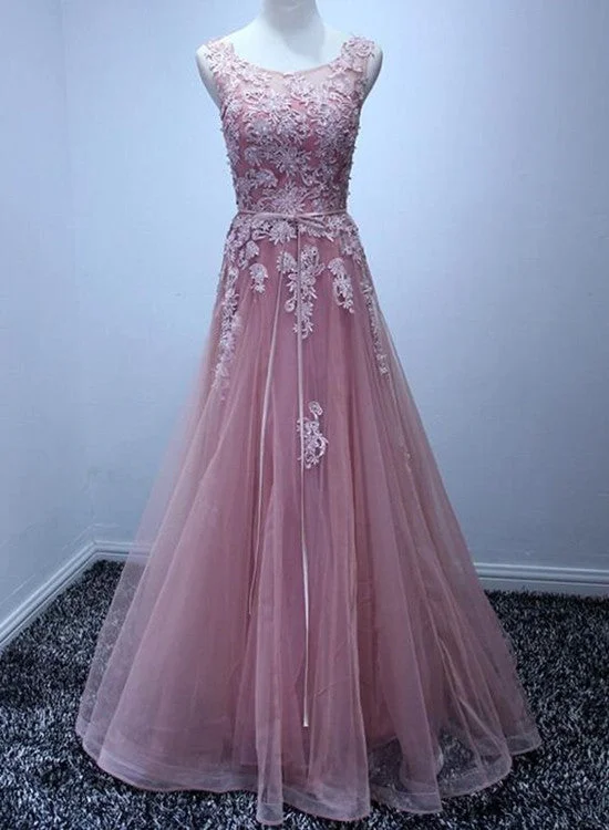 Pink Beautiful A-ling Floor Length Party Dress, Charming Pink Bridesmaid Dresses Tunics Leisure comfortable Pink Beautiful A-ling Floor Length Party Dress, Charming Pink Bridesmaid Dresses Tunics Leisure comfortable
