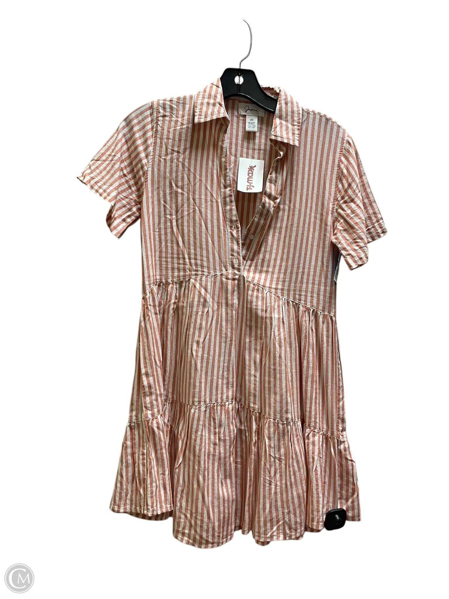 Dress Casual Short By Japna In Pink, Size: Xs Tunics Trendy modern