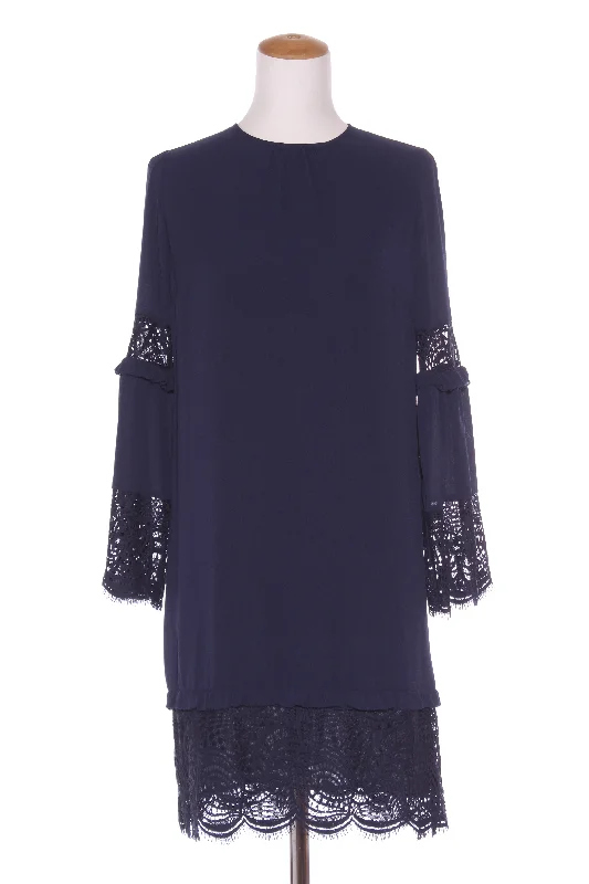 MICHAEL KORRS - Navy lace detail bell sleeve dress! 10 Tunics Trendy modern