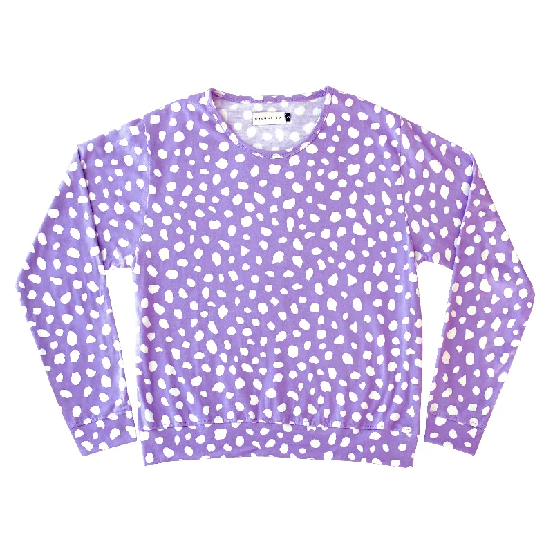 ARNOLDI Organic Cotton Sweatshirt, in Lilac Purple Hoodie with Hem Frayed Vintage Worn ARNOLDI Organic Cotton Sweatshirt, in Lilac Purple Hoodie with Hem Frayed Vintage Worn
