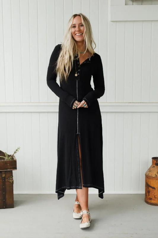 Harlowe Dress - Black Tunics Prom sequined