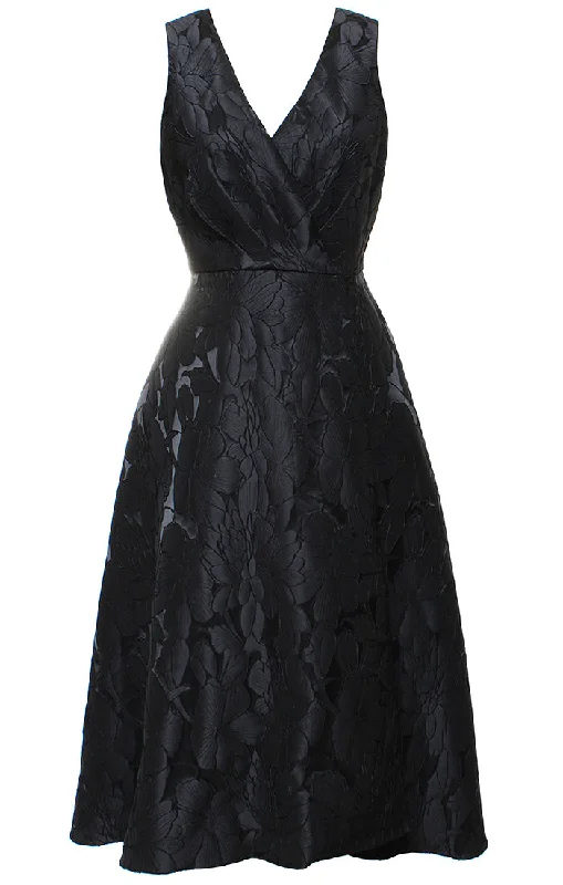 Sleeveless Surplice High-Low Dress | Black Tunics Cozy soft