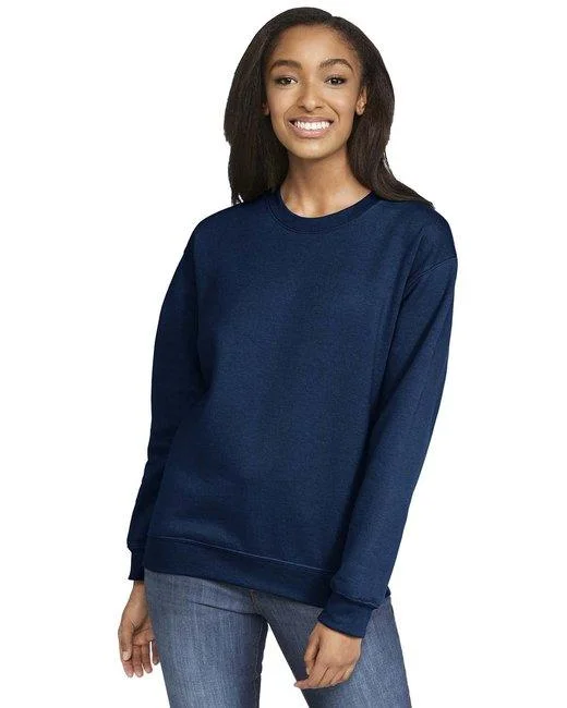 Gildan Adult Softstyle Fleece Crew Sweatshirt SF000 Hoodie with Velcro Closure Adjustable Secure Gildan Adult Softstyle Fleece Crew Sweatshirt SF000 Hoodie with Velcro Closure Adjustable Secure