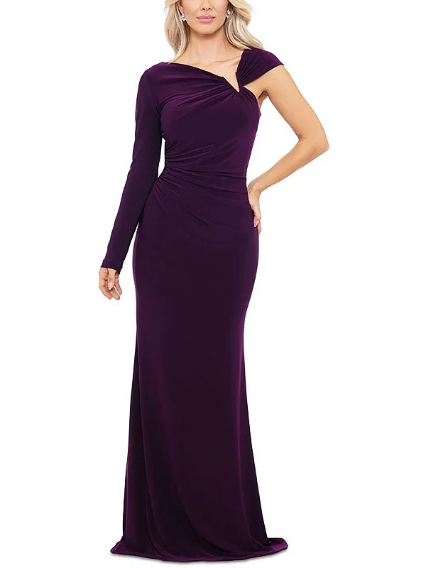 Womens Asymmetric Long Evening Dress Tunics Luxurious high-end