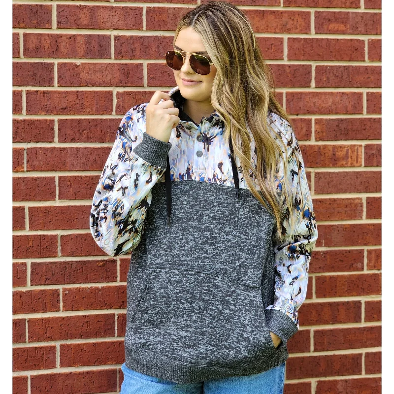 Hooey Women's Jimmy Aztec Hoodie Hoodie with Full-Zip Functional Layering