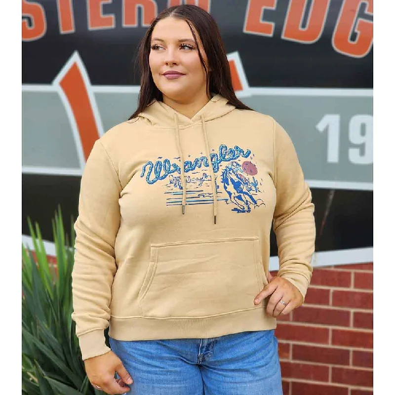 Wrangler Cowgirl Desert Hoodie Hoodie with Longline Fit Extended Stylish