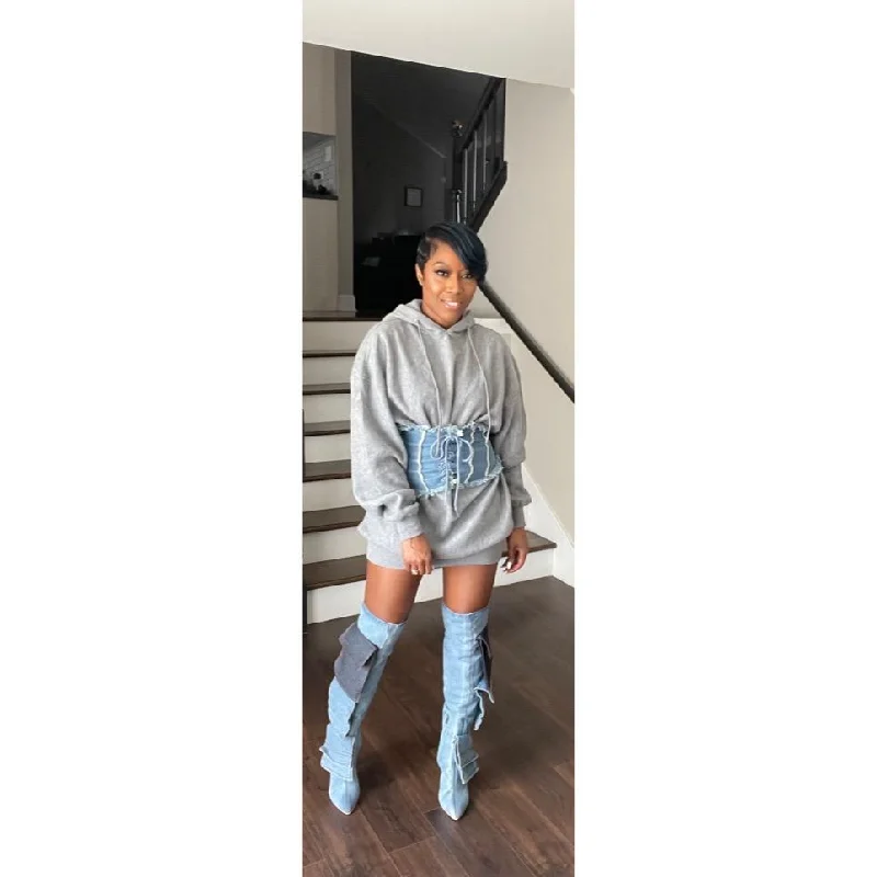 "That Girl" Hoodie Dress Hoodie Dress Longline Feminine
