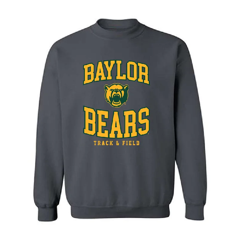 Baylor - NCAA Women's Track & Field : Audrey Williamson - Classic Shersey Crewneck Sweatshirt Hoodie with Frayed Bohemian Relaxed Baylor - NCAA Women's Track & Field : Audrey Williamson - Classic Shersey Crewneck Sweatshirt Hoodie with Frayed Bohemian Relaxed