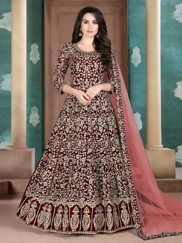 Georgette - Anarkali Dress Bodycon Club Sequined