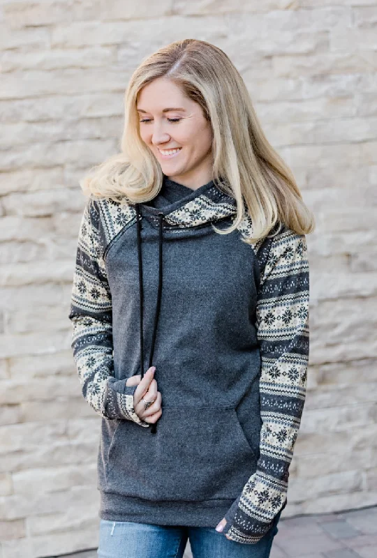 Winter Nights Double Hoodie with Pocket & Thumbholes {Michelle Mae} Hoodie with Gradient Ombre Colorful Winter Nights Double Hoodie with Pocket & Thumbholes {Michelle Mae} Hoodie with Gradient Ombre Colorful
