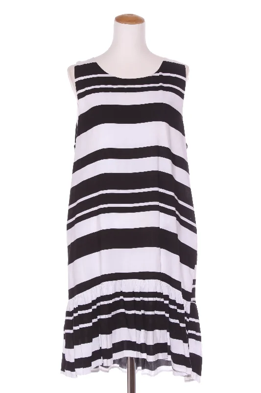DECJUBA - Drop waist stripe dress + pockets! 14 Turtleneck Warm Winter