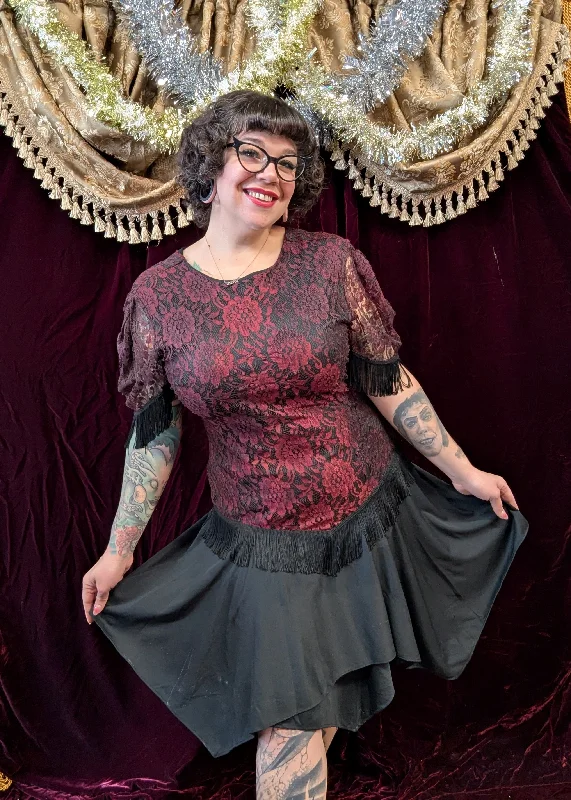 Vintage 80s Flapper Style Dress AS-IS Tunics Fashionable chic