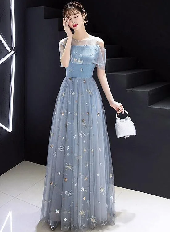 Light Blue Off Shoulder Long Party Dresses , Blue Formal Gowns Bodycon Fitted Nightout Light Blue Off Shoulder Long Party Dresses , Blue Formal Gowns Bodycon Fitted Nightout