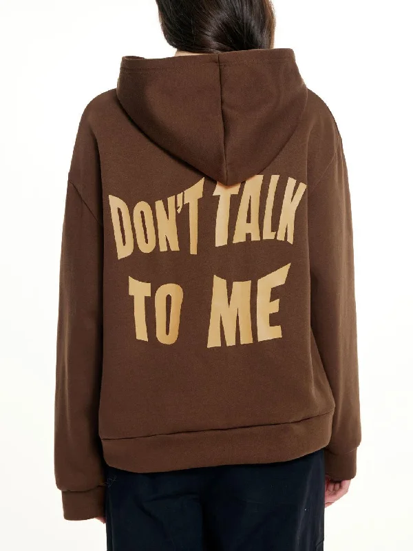 Don't Talk To Me Letters Printed Hoodie Hoodie with Raglan Sleeves Sporty Comfortable Don't Talk To Me Letters Printed Hoodie Hoodie with Raglan Sleeves Sporty Comfortable