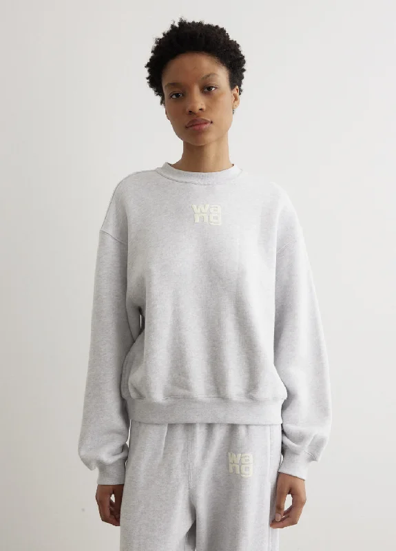 Essential Terry Crew Sweatshirt Hoodie with Camouflage Military Edgy