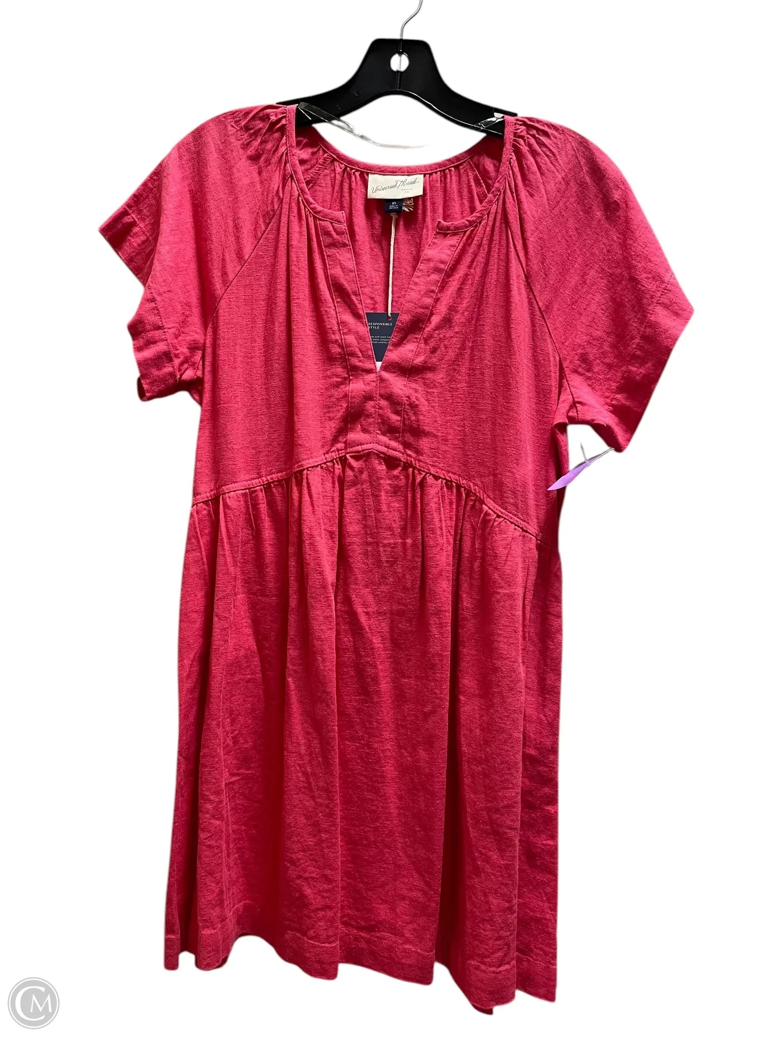 Dress Casual Short By Universal Thread In Pink, Size: Xs Tunics Sophisticated sleek