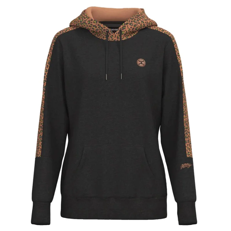 Hooey Women's Canyon Asphalt Cheeta Hoodie Hoodie with Hem Patch Decorative Personalized Hooey Women's Canyon Asphalt Cheeta Hoodie Hoodie with Hem Patch Decorative Personalized