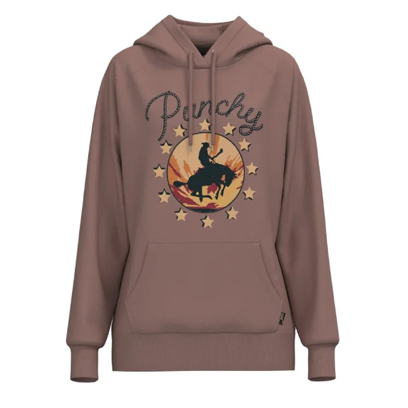 Hooey Women's Punchy Pink Hoodie Hoodie with Lining Warm Insulated