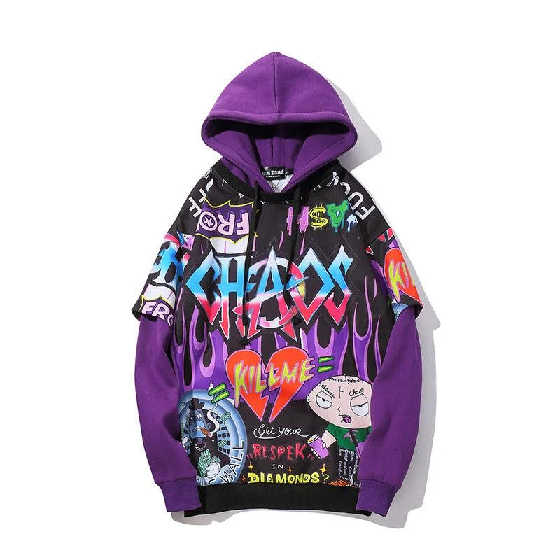 Unisex Loose Sports & Leisure Hoodie Hoodie with Turtle Neck Cozy Winter