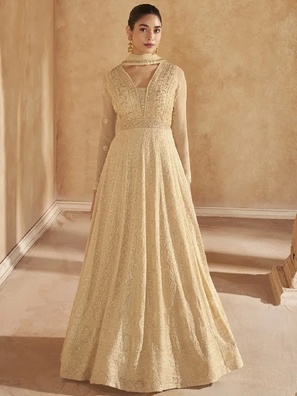 Georgette - Anarkali Dress Tunics Canvas sturdy