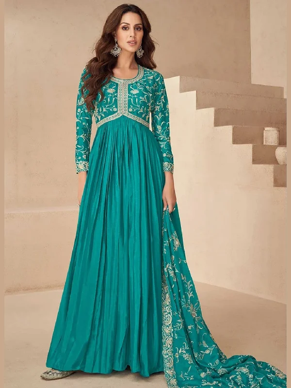 Chinnon Silk - Anarkali Dress Tunics Occasion special