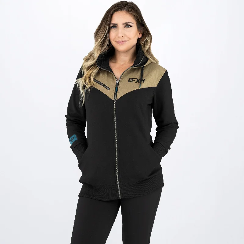 Women's Task Hoodie Hoodie with Zipper Placket Modern Functional
