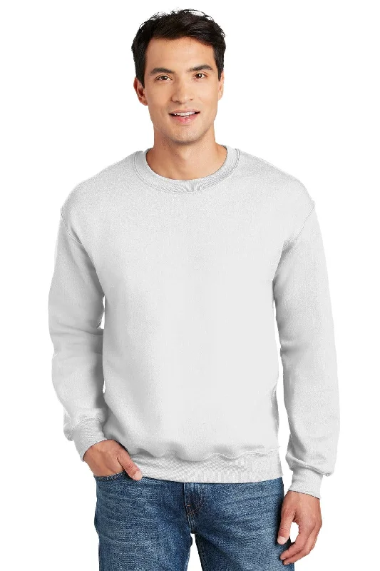 Gildan - DryBlend Crewneck Sweatshirt.  12000 Hoodie with Hem Fringe Bohemian Relaxed