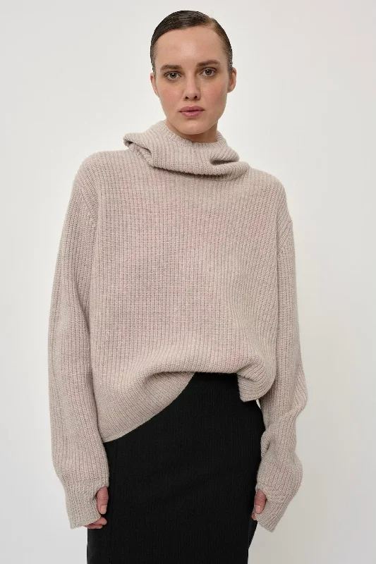 Herskind - Holy Knit Hoodie Hoodie with Hem Ribbing Snug Secure