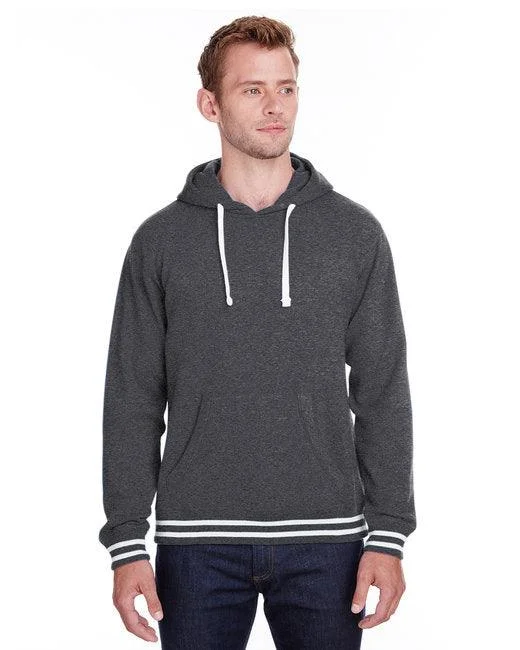 J America Adult Relay Hooded Sweatshirt JA8649 Hoodie with Emblem Brand Identity