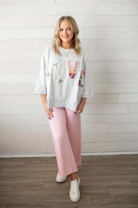 Easel Soft Stretch High Waisted Pants-Pink Foam Modern Bootcut Pants