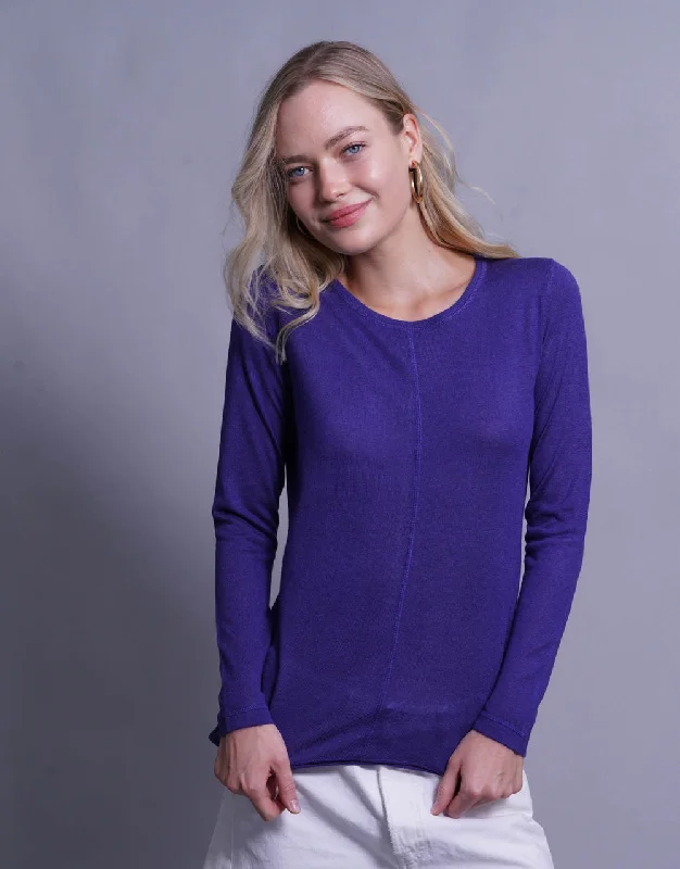 Ultrafine Short Sweater in Klein Lace Blend Ribbed Blend Corduroy Blend