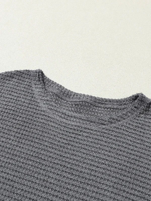 Winter Waffle Knit Sweater Velvet Chenille Corduroy