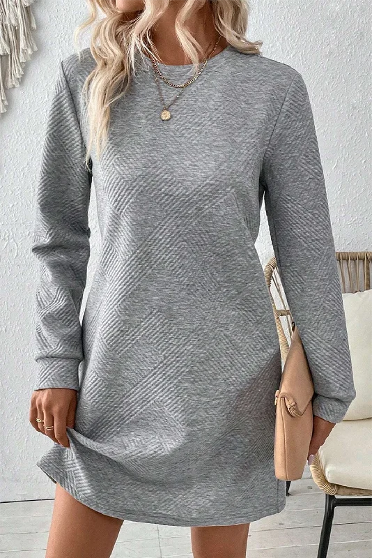 Gray Sweater Dress Hooded Sweater Collared Sweater Shawl Collar