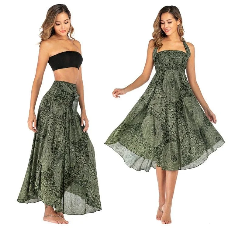 Olive Green Thai skirt corduroy skirt textured